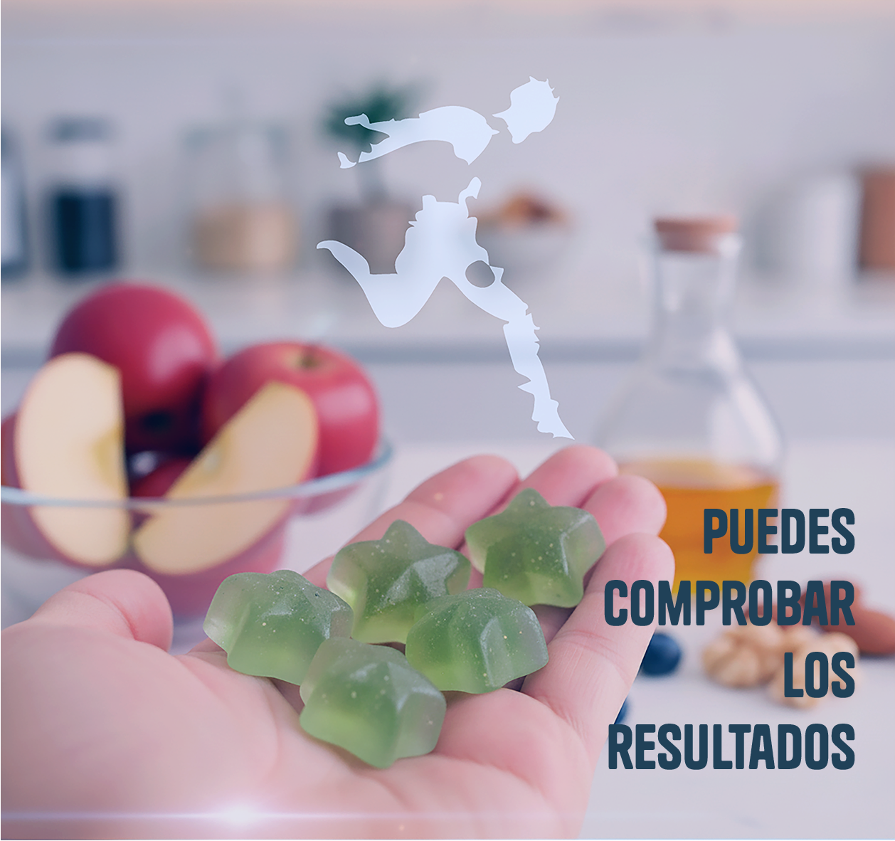 GOMMIWAXX Bienestar Vinagre de sidra + Espirulina